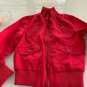 NEW girls red cotton jacket